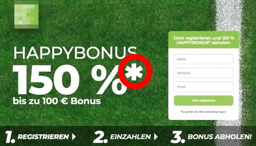 Achten Sie auf die Bonusbedingungen