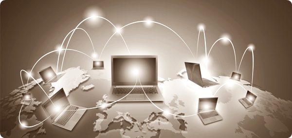 Computer, die in einem Netzwerk verbunden sind